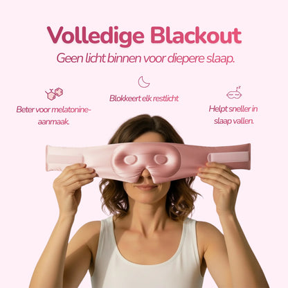 3D-Seiden-Schlafmaske – Soft Pink