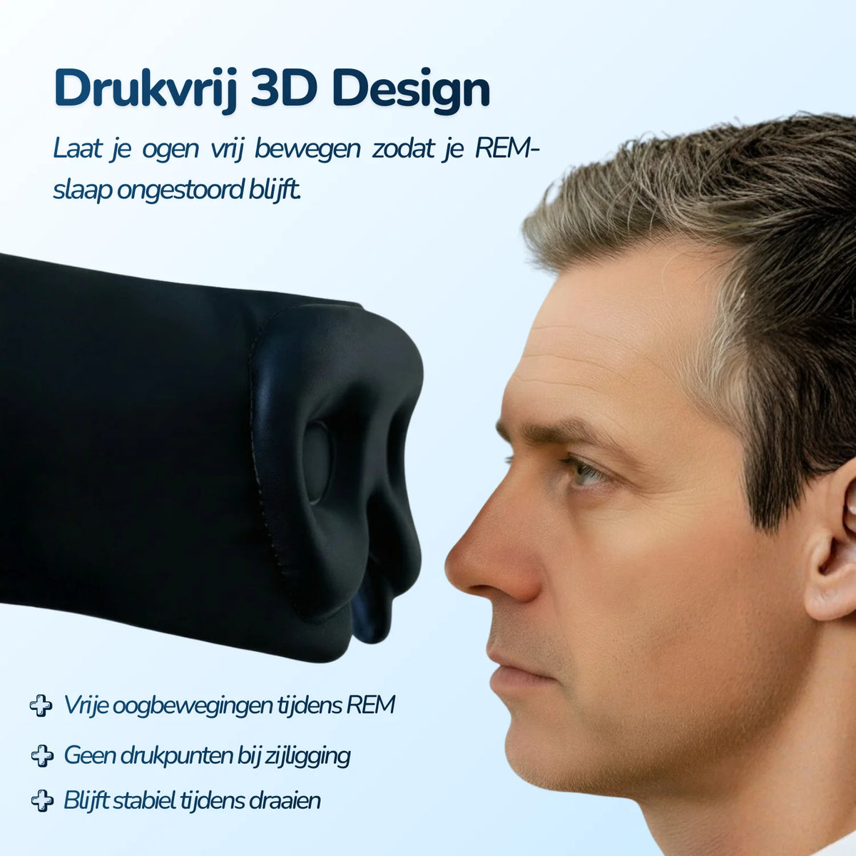 3D-Seiden-Schlafmaske – Midnight Navy