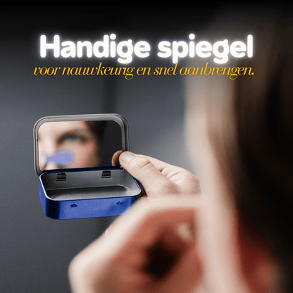 BREATHE Aluminium-Etui – mit Spiegel