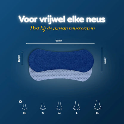 Nasenpflaster Classic – für den Schlaf | Blau