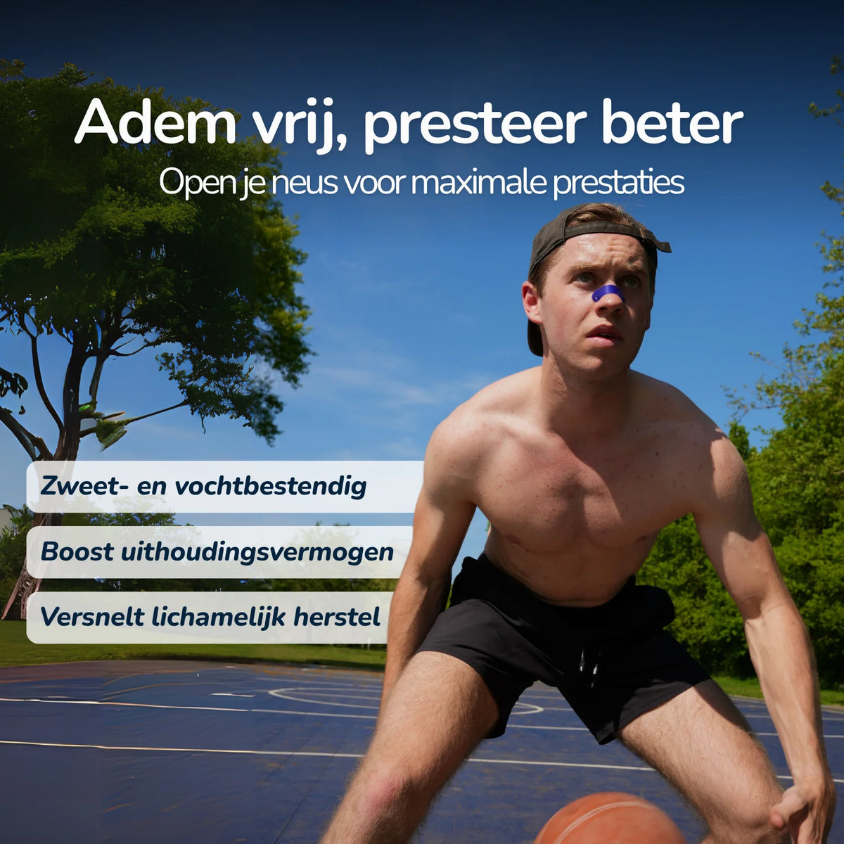 Sport-Nasenstreifen - Einsteigermodell | Blau