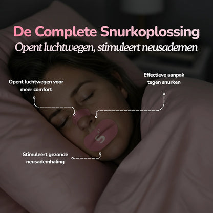 Deep Sleep Duo - Mundtape & Nasenstrips - Rosa