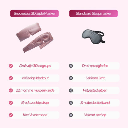 3D-Seiden-Schlafmaske – Soft Pink
